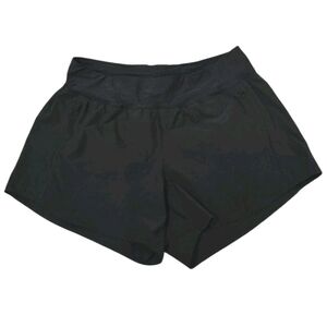 Lands End Plus Black Swim Shorts Size 20W Built In Briefs